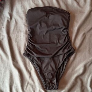 Black Strapless Swimsuit